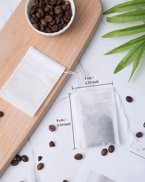 200pcs Disposable Tea Bags for Loose Leaf Tea, Tea Filter Bags with Free Tea Spoon for Loose Tea Loose Leaf Tea, Coffee, Spice, Herbs (QS53) by Lannso
