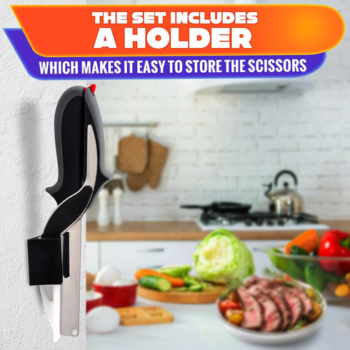 Vegetable Chopper Kitchen Scissors, Quick Vegetable Cutter Knife, Food Chopper Scissors for Meat and Fruit