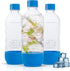 1 3-Pack Replacement Carbonating Sparkling Water Bottles for SodaStream - Liter, BPA-Free & Leak-Proof (Compatible