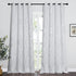 52 inches 90 inches, NICETOWN Room Darkening Curtain Panels for Living Room, by Greyish White, Home Fashion Decor Foil
