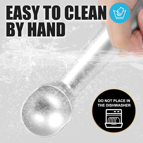 7 inch CUNSENR Ice Cream Scoop - One-Piece Nonstick Aluminum Ice Cream Scooper - Professional Metal Ice Cream Spoon