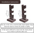 ChampWe Wizard Wand Display Stand, Wooden 3 Tiered Magic Wands Holder for Collection, Brown