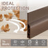 Door Draft Stopper, Weather Stripping Seal for Door Insulation, Under Door Gap Filler (78", Brown)