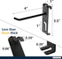 Double Gridwall Hooks, 24 Pcs Display Hooks for Grid Wall Panel, Durable Peg Hook Wall Grid Panel Hooks for Retail