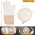 500F, Oven Glove Cute,Cooking Mittens,Oven Mittens for Kitchen,Oven Gloves for Kitchen,Washable Silicone Oven Mitts