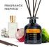 Narcotique Reed Diffuser Set | Floral-Fruity Fragrance | 3.38 oz Scent Fragrance Oil Diffuser for Bedroom, Bathroom, Home Décor and Gift, Decorative Air Fresheners with Sticks by Aromance