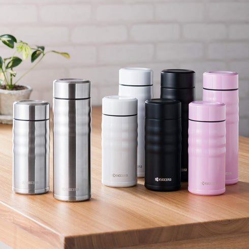 Kyocera 17oz. Double Wall Vacuum Insulated Travel Mug, Ceramic Coated Interior, Stainless Steel