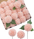 Ling's Moment Blush Dahlia Foam Artificial Flowers - Real Touch Faux Flower for Home Decor, 25pcs
