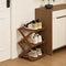 YYW Shoe Rack, Foldable Bamboo Shoes Shelf, Freestanding Shoe Storage Organiser for