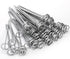 Yesland 100 Pack 6-Inch Circle Top Pins, 11 Gauge Anti-Rust Galvanized Steel Landscape Staples for Garden