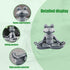 Zen Yoga Frog Meditation Statue - Miniature Slimming Frog Garden Decoration for Lawn and Garden Decor (Premium Gray)
