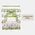 Printed Cottage Window Curtain Set - 57 Inch Width, 24 Inch Length - Green Butterflies - Polyester Soft Treatment
