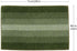 COSY HOMEER 28x18 Inch Bath Rugs, 100% Polyester Extra Soft Non-Slip Bathroom Mats, Machine Washable, Green
