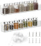 PMMASTO Adhesive Acrylic Spice Rack Organizer for Wall with Nano Double Sided Tape for Kitchen Cabinet Door