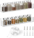 PMMASTO Adhesive Acrylic Spice Rack Organizer for Wall with Nano Double Sided Tape for Kitchen Cabinet Door