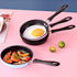 CHICIRIS Egg Skillet, Non Stick Skillet Pan Small Pre Seasoned Stainless Steel Frying Pan Cookware with Easy Grip Handle for Indoor Outdoor Cooking, 4.7in () by CHICIRIS
