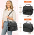 OPUX Lunch Box for Men, Insulated Lunch Bag, Dual Compartment Lunchbox for Work, Leakproof, Dark Gray