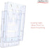 Deflecto Lit Loc Interlocking Magazine Holder - Clear, 11-1/4" x 9” x 1-1/4" (772001)