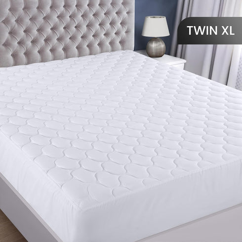Utopia Bedding Quilted Fitted Waterproof Twin XL Mattress Protector, Stretches up to 16 Inches Deep, White