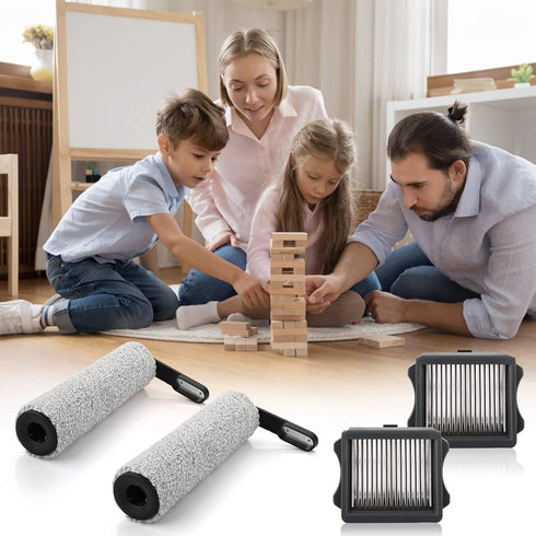 S5 S5, S5 S5 2, S5 2 2 Roller Brush and HEPA Vacuum Filter Replacement for Tineco Floor ONE Pro, Pro Blue Smart