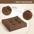 Set 2 4" Giantex of Tufted Patio Cushions, Outdoor Seat Cushions, Waterproof & High Elasticity for Comfortable Sitting