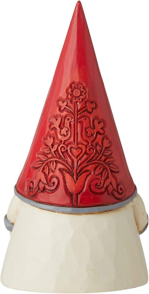 Enesco Jim Shore Heartwood Creek Nordic Noel Floral Hat Gnome Figurine, 3.86 Inch, Multicolor