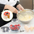 Uncle Jack 4 Pieces Round Cake Ring Molds - Stainless Steel Cake Ring Mold with Pusher for Baking Pastry, Mousse