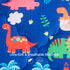 7 Set 3D Set Set, Wajade Piece Kid Boys Dinosaur Comforter Twin Size Blue Dinosaur Wild Park Jungle Print Bedding