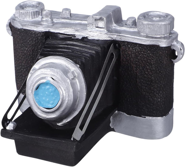IMIKEYA Vintage Camera Ornament for Home Decor, Black Resin Decorative Prop, Miniature Camera Craft for Photography