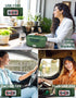 Electric Lunch Box for Adults, 80 W Fast Heating Portable Food Warmer with 2 Stainless Steel Containers