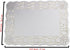 LJY 100 Pieces White Lace Rectangle Paper Doilies, Cake Packaging Pads, 10.5" x 14.5"