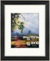 Golden State Art 11x14 Photo Frame with Mat for 8x10 Pictures, Real Glass, Silver-Beige with Black-Dark Brown Panel