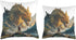 Holy Retribution: The Paladin Confronts the Gold Dragon Throw Pillow