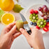 Bird Beak Paring Knife - 2.75 Inch Peeling Knife, German Stainless Steel Small Curved Fruit Knife with Ergonomic Handle