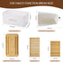 BLUBYEES Bamboo Bread Slicer for Homemade Bread with Crumb Tray & Storage Box Adjustable Slicing Guide for Sourdough