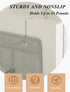 Over The Door Shoe Organizer, 28 Pocket Shoe Rack for Closet, Hanging Door Storage, Gray