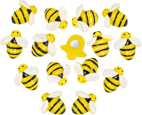 20 Pieces Cute Bees Refrigerator Magnets, Colorful Fridge Magnets for Office and Home Use