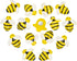 20 Pieces Cute Bees Refrigerator Magnets, Colorful Fridge Magnets for Office and Home Use