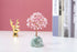 Jovivi Natural Rose Quartz Crystal Tree, Bonsai Money Tree with Raw Healing Crystals Fluorite Base for Home Office Decor