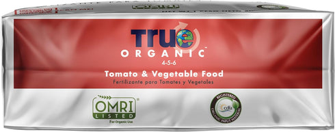 6% 12lb 210 True Organic Tomato & Vegetable Food Organic Fertilizer for Superior Harvests with Calcium Bag Covers sq.