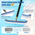 8FT 2-in-1 Commercial) Heavy Duty Pool Brush Combo - Pool Scrubber with Aluminum Frame & Nylon Brush Head, Adjustable