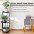 3 CHPHI Tier Plant Stand, Tall Metal Shelf Holder for Indoor, Outdoor Display Rack Flower Pot Stand for Corner Living