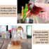 SuproBarware Donatello Bitters Bottle, 8oz Glass Cocktail Dashes Bottle with Stainless Steel Top