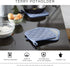 DII Basic Terry Collection Quilted Potholder - 100% Cotton, Barn Red, 3 Piece