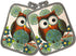 Lobyn Value Packs Kitchen Towel 5 Piece Linen Set - 2 Towels, 2 Pot Holders, 1 Oven Mitt (Owl)