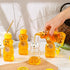 8oz 50 2 (36-set) Plastic Honey Bear Bottle Mini Honey Jars Party Favors Small Honey Bear Bottles with Lids Bear Shape