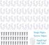 36 Pack Set 8-10mm IP65 LED Rope Lights Clips, Mounting Bracket Fixing Rope Lights Tape Light Fixing Clips Rope Lights