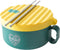 AI LOVE PEACE Microwave Ramen Soup Bowl, Instant Noodle Cooker with Lid, Microwave Safe, Perfect College Gifts