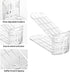 Organizer15Pack Shoe Slots Shoe Stackers for a Pair of Shoes,Adjustable Shoe Rack with Three LevelsShoe Storage Shoe