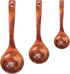 3PCS Wooden Ladle Spoon Set by HANSGO, Non-Stick Natural Teak Wood Kitchen Utensils for Cooking, Stirring, Serving